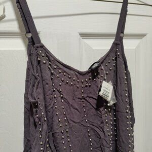 Torrid Beaded Gray Swing Cami
